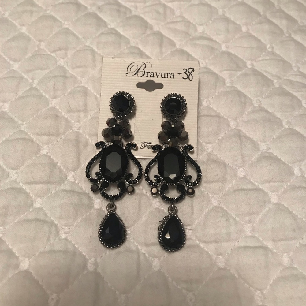 Black earrings